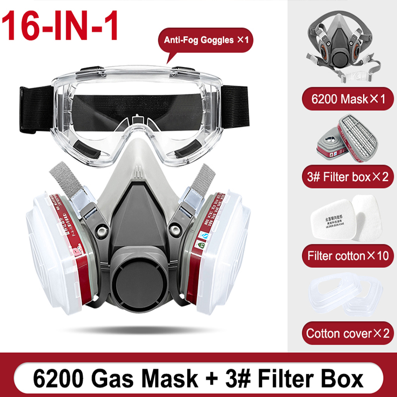 Dust Mask Construction - 6200 masker Gas debu setengah wajah