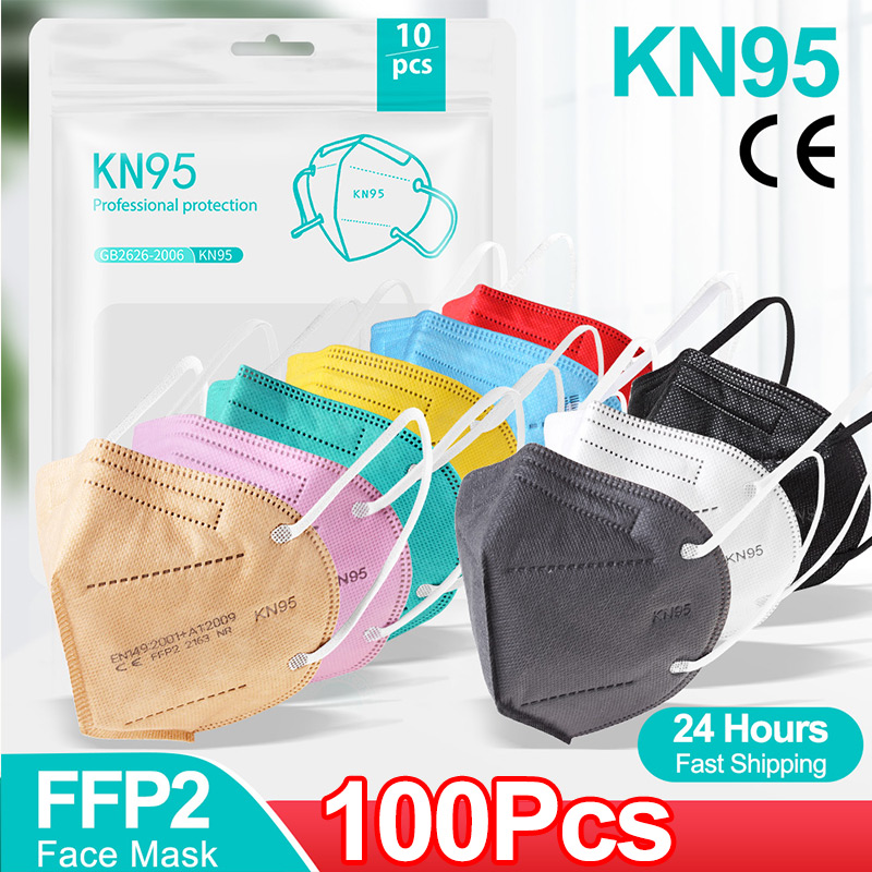 Disposable Surgical Mask - 10-100PCS Mascarillas FFP2 Masker Wajah CE