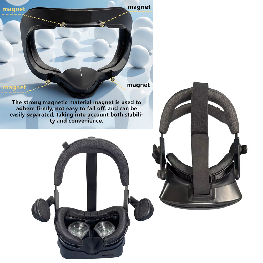 Silicone Mask Bracket - Masker Magnetik Lebar untuk Valve Index,
