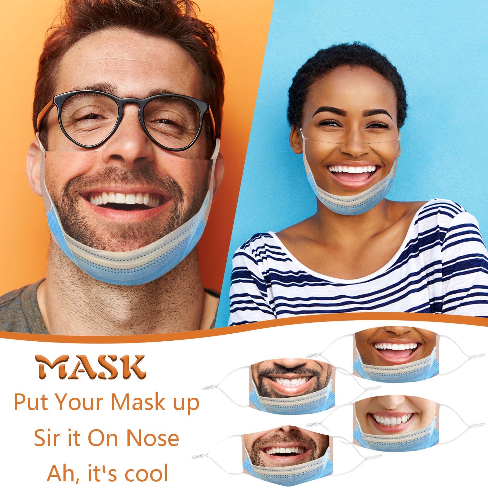 Kids Face Mask - Masker mulut lucu dewasa, masker wajah