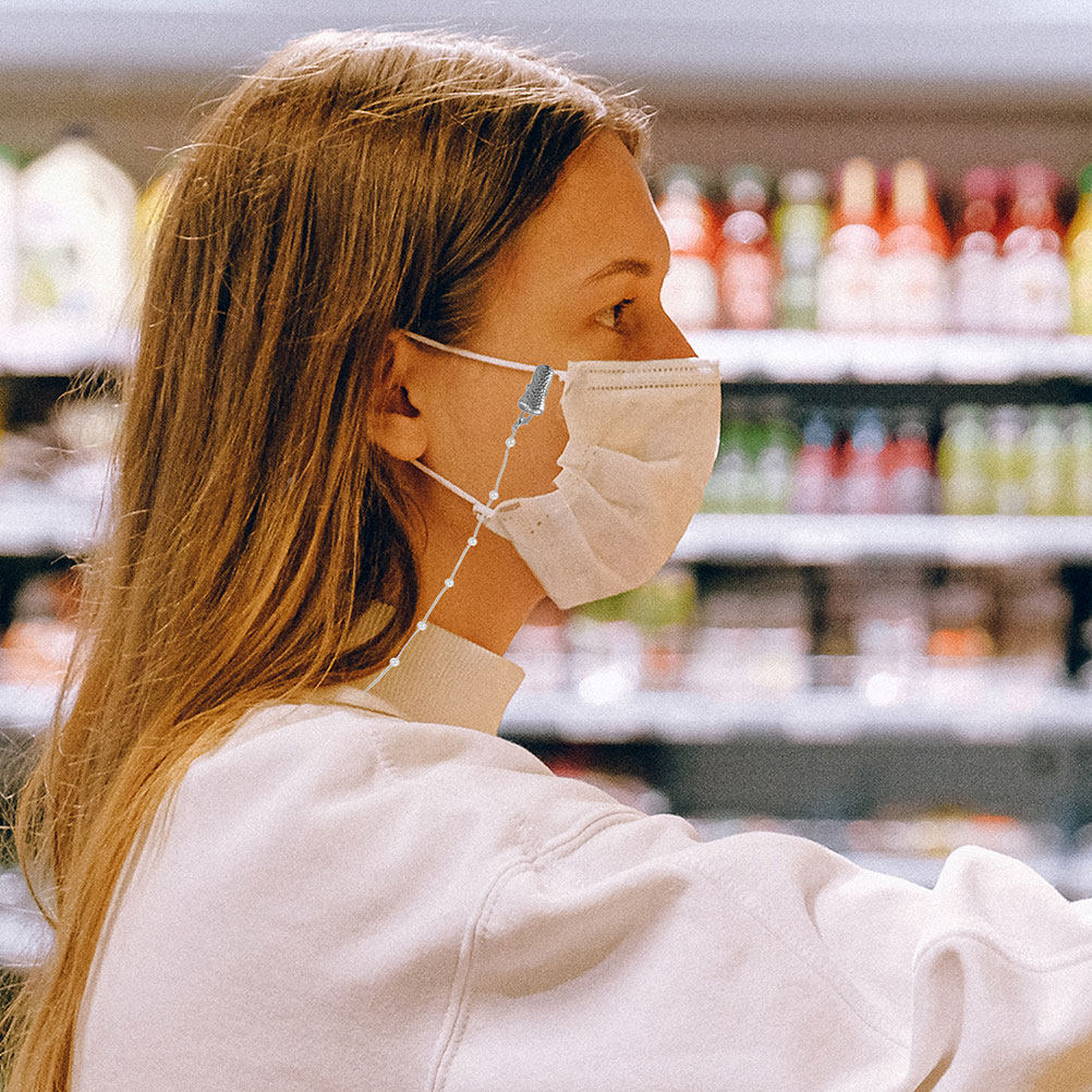 Mask Chain Holder - 2 buah rantai kacamata dengan hiasan