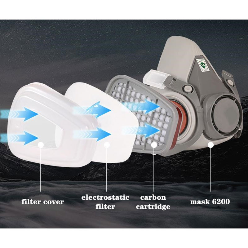 6200 masker Gas debu setengah  - Dust Mask Construction ulasan dan harga