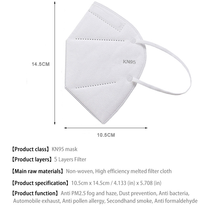 10-100PCS Mascarillas FFP2 Mas - Disposable Surgical Mask ulasan dan harga