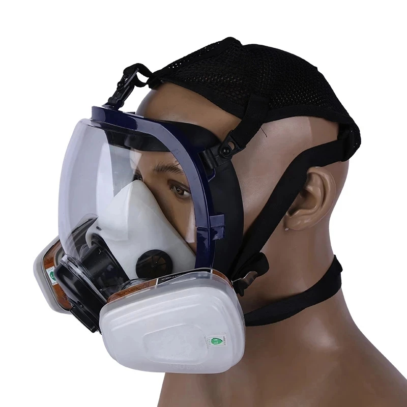 Masker Gas Wajah Penuh Kontami - Dust Mask Construction ulasan dan harga