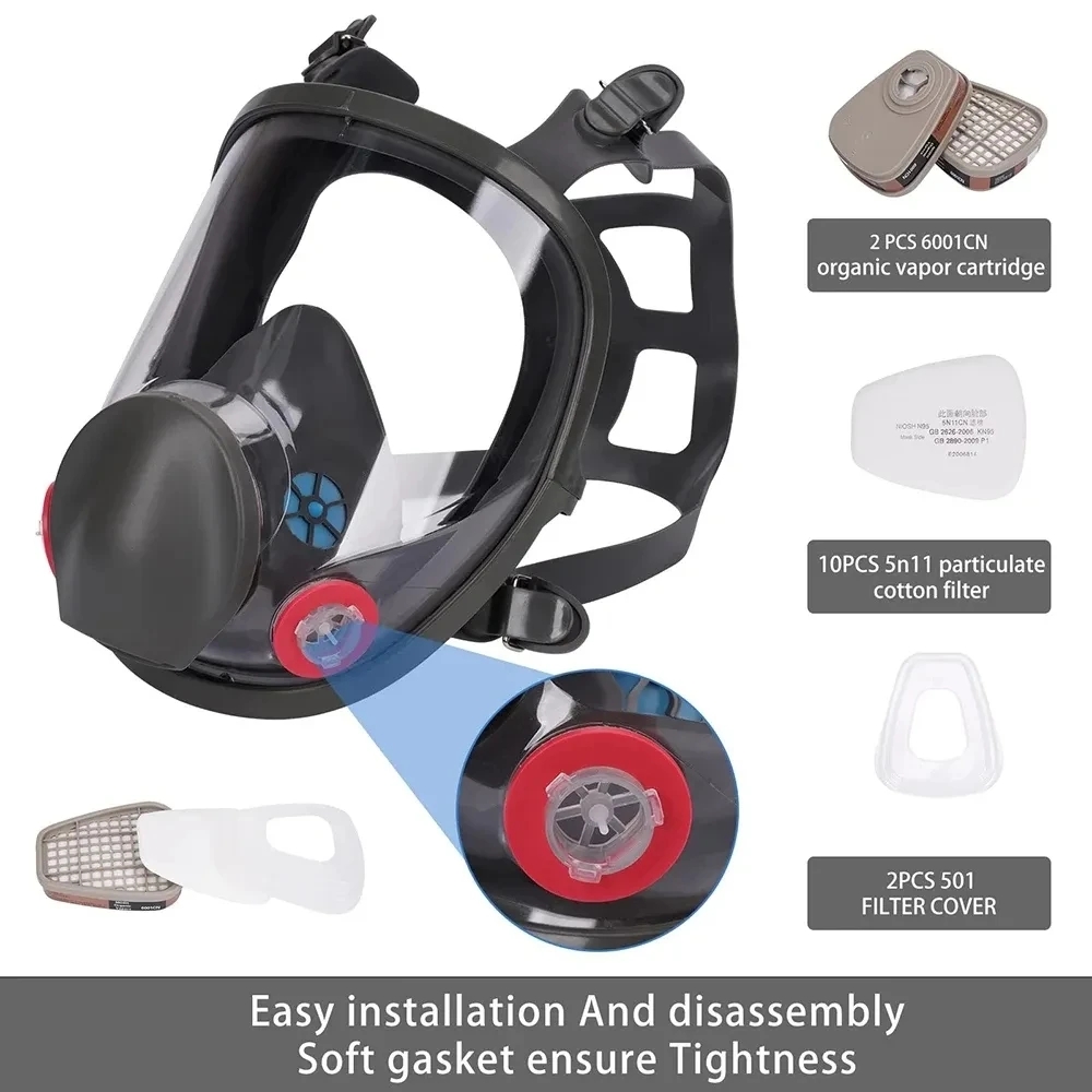 Masker Gas Anti kabut, cat ind - Dust Mask Construction ulasan dan harga