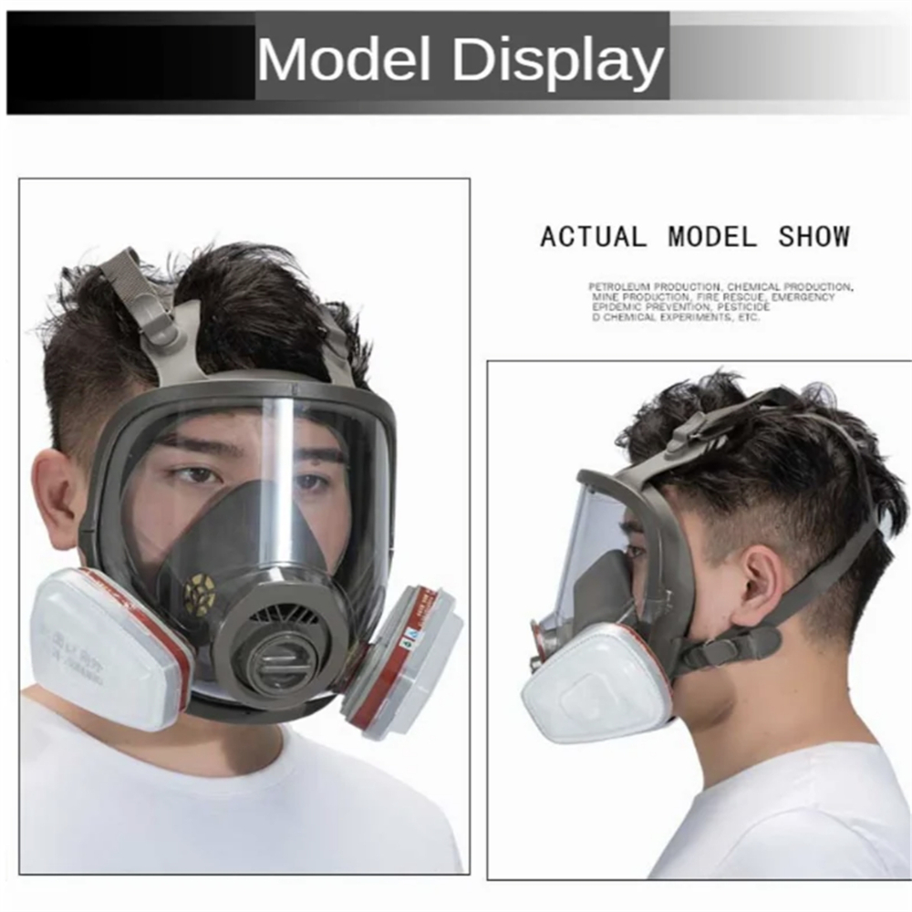 Masker Respirator Full Face de - Dust Mask Construction ulasan dan harga